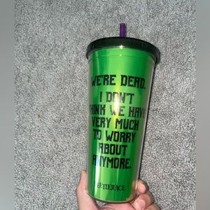 Beetle juice green fun NWT green coffee tumblr